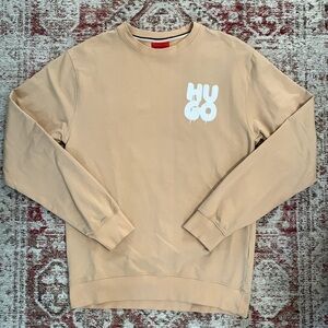 HUGO Tan Graphic T-Shirt